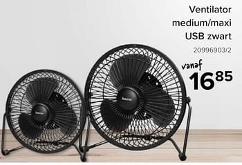 Promoties Hama ventilator medium-maxi usb zwart - Hama - Geldig van 10/06/2024 tot 31/08/2024 bij Euro Shop