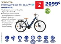 Promoties Wayscrall elektrische fietsen everyway e450 t53 blauw - Wayscrall - Geldig van 05/06/2024 tot 20/08/2024 bij Auto 5