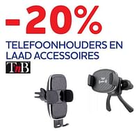 -20% telefoonhouders en laad accessoires-TnB