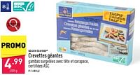 Promotions Crevettes géantes - Golden Seafood - Valide de 21/06/2024 à 23/06/2024 chez Aldi