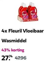 Promoties Fleuril vioeibaar wasmiddel - Fleuril - Geldig van 13/06/2024 tot 16/06/2024 bij Plein