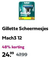 Promoties Gillette scheermesjes mach3 - Gillette - Geldig van 13/06/2024 tot 16/06/2024 bij Plein