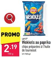 Promotions Wokkels au paprika - Lay's - Valide de 21/06/2024 à 23/06/2024 chez Aldi