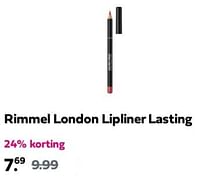 Promoties Rimmel london lipliner lasting - Rimmel - Geldig van 13/06/2024 tot 16/06/2024 bij Plein