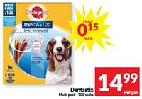 Promoties Dentastix multi pack - Pedigree - Geldig van 11/06/2024 tot 16/06/2024 bij Intermarche