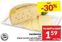 Promoties Leerdammer kaas original, caractére, light of moelleux - Leerdammer - Geldig van 11/06/2024 tot 16/06/2024 bij Intermarche