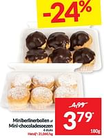 Promoties Miniberlinerbollen of mini-chocoladesoezen - Huismerk - Intermarche - Geldig van 11/06/2024 tot 16/06/2024 bij Intermarche