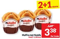 Promoties Muffins met nutella - Nutella - Geldig van 11/06/2024 tot 16/06/2024 bij Intermarche