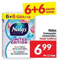 Promoties Nalys keukenpapier limited edition - Nalys - Geldig van 11/06/2024 tot 16/06/2024 bij Intermarche