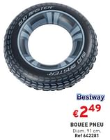 Promotions Bouee pneu - BestWay - Valide de 12/06/2024 à 17/06/2024 chez Trafic