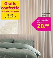 Promoties Gordijnstof olivia - Huismerk - Leen Bakker - Geldig van 10/06/2024 tot 23/06/2024 bij Leen Bakker