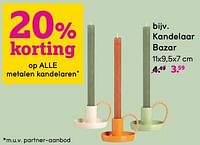 Promoties Kandelaar bazar - Huismerk - Leen Bakker - Geldig van 10/06/2024 tot 23/06/2024 bij Leen Bakker