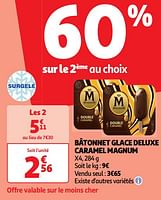 Promoties Bâtonnet glace deluxe caramel magnum - Ola - Geldig van 11/06/2024 tot 16/06/2024 bij Auchan