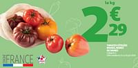 Promoties Tomates côtelées rouges, noires ou jaunes - Huismerk - Auchan - Geldig van 11/06/2024 tot 16/06/2024 bij Auchan