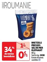 Promoties Bretzels presses sel de mer elephant - Elephant - Geldig van 11/06/2024 tot 16/06/2024 bij Auchan