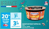 Promoties Nuggets de poulet maître coq - Maitre Coq - Geldig van 11/06/2024 tot 16/06/2024 bij Auchan