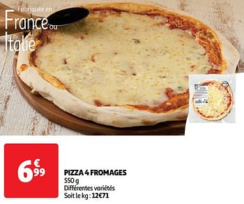 Promoties Pizza 4 fromages - Huismerk - Auchan - Geldig van 11/06/2024 tot 16/06/2024 bij Auchan