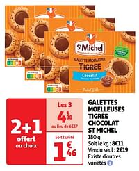 Galettes moelleuses tigrée chocolat st michel-St Michel