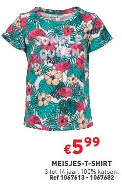 Promoties Meisjes-t-shirt - Huismerk - Trafic  - Geldig van 12/06/2024 tot 17/06/2024 bij Trafic