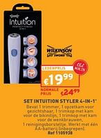 Promoties Set intuition styler 4-in-1 - Wilkinson - Geldig van 12/06/2024 tot 17/06/2024 bij Trafic