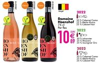 Promoties Domaine hoenshof - Rosé wijnen - Geldig van 11/06/2024 tot 07/08/2024 bij Cora