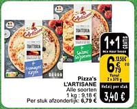 Promoties Pizza’s l’artisane - L'Artisane - Geldig van 11/06/2024 tot 07/08/2024 bij Cora