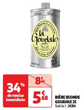 Promoties Bière blonde goudale - La Goudale - Geldig van 11/06/2024 tot 17/06/2024 bij Auchan
