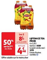 Promoties Lipton ice tea pêche - Lipton - Geldig van 11/06/2024 tot 17/06/2024 bij Auchan