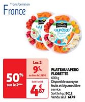 Promoties Plateau apero florette - Florette - Geldig van 11/06/2024 tot 17/06/2024 bij Auchan