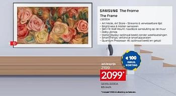 Promoties Samsung the frame qe65ls03da - Samsung - Geldig van 31/05/2024 tot 30/06/2024 bij Selexion