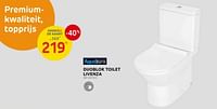 Promoties Duoblok toilet livenza - Aquazuro - Geldig van 12/06/2024 tot 24/06/2024 bij Brico