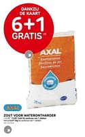 Promoties Zout voor waterontharder - Axal - Geldig van 12/06/2024 tot 24/06/2024 bij Brico