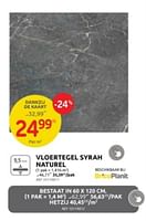 Promoties Vloertegel syrah naturel - Huismerk - Brico - Geldig van 12/06/2024 tot 24/06/2024 bij Brico