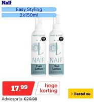 Promoties Naif easy styling - Naif - Geldig van 10/06/2024 tot 16/06/2024 bij Bol.com