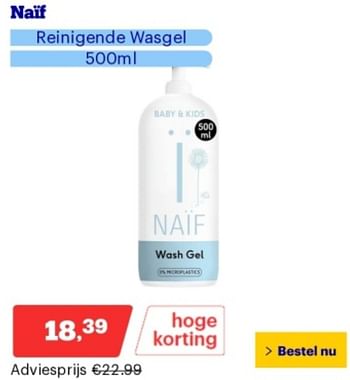 Promoties Naif reinigende wasgel - Naif - Geldig van 10/06/2024 tot 16/06/2024 bij Bol.com
