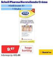 Promoties Scholl pharma herstellende créme - Scholl - Geldig van 10/06/2024 tot 16/06/2024 bij Bol.com
