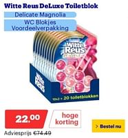 Promoties Witte reus deluxe toiletblok - Witte reus - Geldig van 10/06/2024 tot 16/06/2024 bij Bol.com
