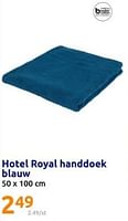 Promoties Hotel royal handdoek blauw - Hotel Royal - Geldig van 12/06/2024 tot 18/06/2024 bij Action