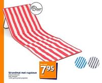 Promoties Strandmat met rugsteun - Huismerk - Action - Geldig van 12/06/2024 tot 18/06/2024 bij Action