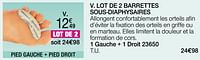 Promotions Lot de 2 barrettes sous-diaphysaires - Epitact - Valide de 01/06/2024 à 16/06/2024 chez Damart