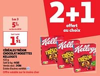 Promoties Céréales trésor chocolat noisettes kellogg`s - Kellogg's - Geldig van 11/06/2024 tot 17/06/2024 bij Auchan