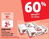 Promoties Kinder bueno - Kinder - Geldig van 11/06/2024 tot 17/06/2024 bij Auchan