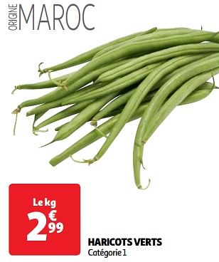 Promoties Haricots verts - Huismerk - Auchan - Geldig van 11/06/2024 tot 17/06/2024 bij Auchan