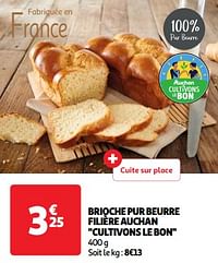 Brioche pur beurre filière auchan-Huismerk - Auchan