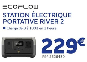 Promotions Ecoflow station électrique portative river 2 - Ecoflow - Valide de 05/06/2024 à 20/08/2024 chez Auto 5