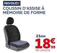 Promotions Coussin d’assise à mémoire de forme - Norauto - Valide de 05/06/2024 à 20/08/2024 chez Auto 5