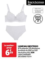 Promoties Soutiengorge ligne bali inextenso - Inextenso - Geldig van 11/06/2024 tot 17/06/2024 bij Auchan