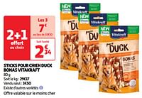 Promoties Sticks pour chien duck bonas vitakraft - Vitakraft - Geldig van 11/06/2024 tot 17/06/2024 bij Auchan