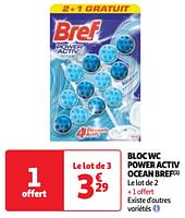 Promoties Bloc wc power activ ocean bref - Bref - Geldig van 11/06/2024 tot 17/06/2024 bij Auchan