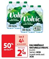 Promoties Eau minérale naturelle volvic - Volvic - Geldig van 11/06/2024 tot 17/06/2024 bij Auchan